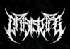 design a creepy black metal logo with sharp edges