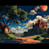 make anime, game ,visual novel and background in anime style