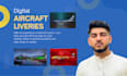 turn your aircraft livery idea into a high quality rendering