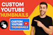 make youtube thumbnail design