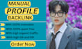 build high quality profile backlink from high traffic websites