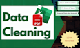 collect and clean data for analysis in excel
