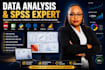 do data analysis using spss, excel, r, python, and tableau