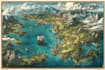 map fantasy map festival map illustration tourist