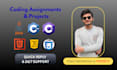 help you with java cpp c sharp and web development projects