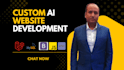 do custom ai website development as full stack developer, ai software developer