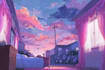create anime, game, and visual novel background painting