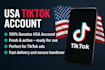 create USA tiktok account, USA tiktok, US tiktok account, tiktok USA
