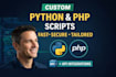 develop or fix complex PHP backend systems and API integrations