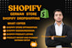 build german shopify store shopify dropshipping dutch german shopify website
