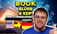 write a compelling german book blurb and amazon KDP listing