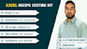 create a professional excel recipe costing system for your food business