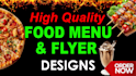 design creative food restaurant menu design