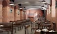 renovate 3d restaurant interior, modern cafe design,seating layout,dinning space