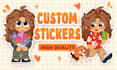 create custom character stickers and emotes