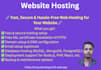 host your maintain your website