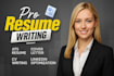 write professional ats friendly resume, cover letter