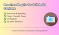 proofread your youtube scripts and social media content