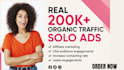 guarantee 25000x affiliate website clicks targeted solo ads campaign