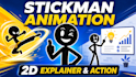 create engaging 2d stickman animation videos for youtube and shorts