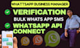 professional whatsapp business manager verification with bulk SMS campaigns