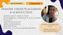 reduce plagiarism and ai in your spanish thesis