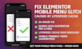 fix elementor mobile menu not opening due to litespeed cache issue