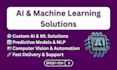 develop ai and machine learning solutions with python and nlp