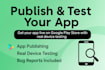 publish and test your android app on google play store