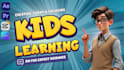 edit preschool and kids learning videos with fun animation and music