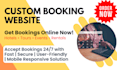 create, upgrade any custom online booking website for your business
