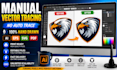 manually vectorize logo, photos, and silhouettes fast