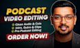 do podcast video editing, zoom, igtv, streamyard, multicam, long form, interview
