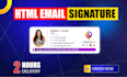 html email signature outlook