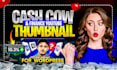 design youtube thumbnail for cash cow or finance