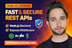 build fast and secure rest apis using node js and express