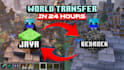 convert your minecraft world between java and bedrock edition in 24 hours