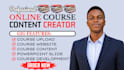 create online course content, video course, course development, course upload