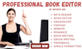 proofread edit rewrite format your romance fantasy amazon kindle publication