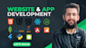develop, design and debug  websites, web apps, mobile apps as  full stack dev