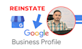 reinstate suspended google business profile