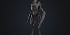 mend 3d alien character,crustacean creature,sea monster,game asset,sculpture,ue5