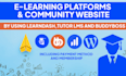 develop a modern tutor lms or learn dash elearning site