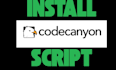 install codecanyon php script in your cpanel