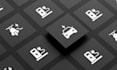 design custom professional glyph solid icon set