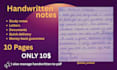 handwrite notes, assignments and documents