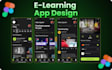 design intuitive mobile app UI UX in figma, app ui ux design, prototyping
