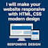make your website responsive with HTML CSS modern design