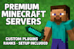 create a premium minecraft server