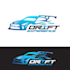 draw car , automotive , auto mobile , car drift logo